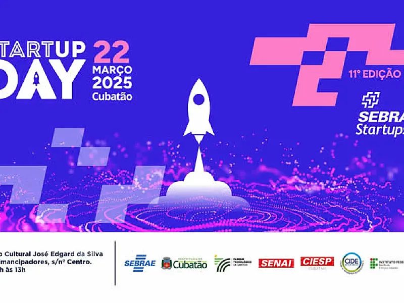 Cidade realiza o 'Startup Day Cubatão' em 22 de março; inscrições estão abertas