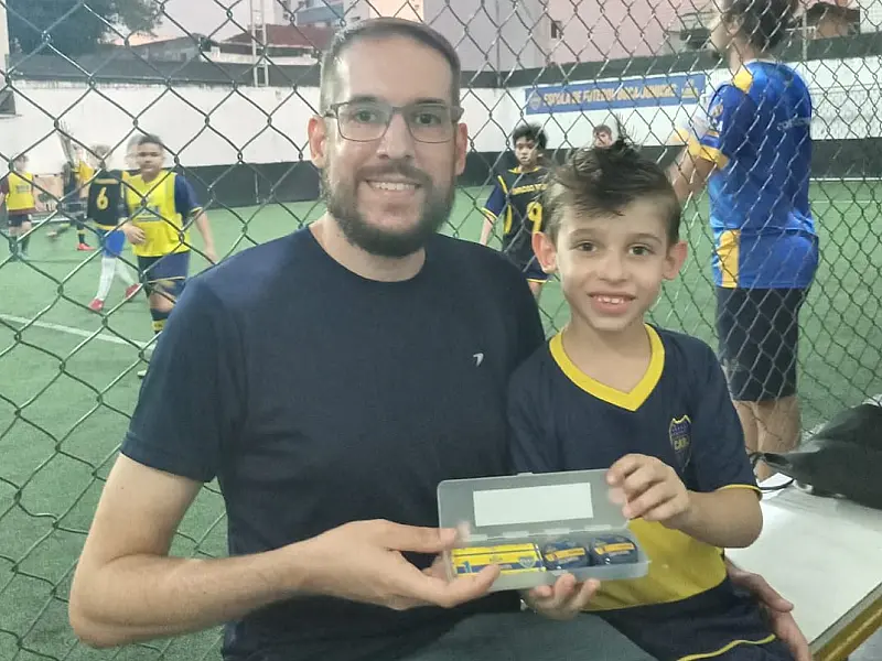 Escola de Futebol Boca Juniors 'vira' time de botão