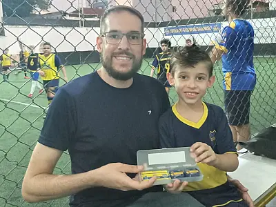 Escola de Futebol Boca Juniors 'vira' time de botão