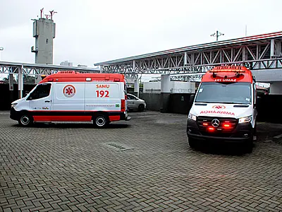 Duas novas ambulâncias reforçam a frota do Samu de Praia Grande