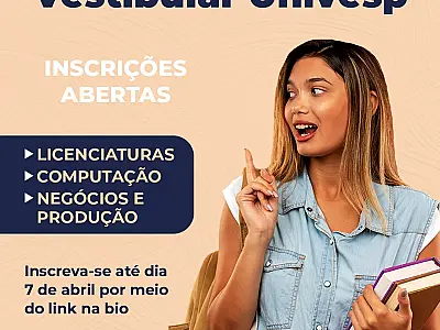 Univesp abre 108 vagas para cursos superiores em São Vicente