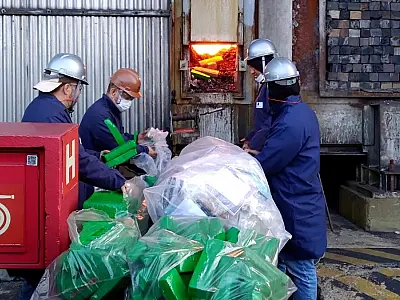 Policiais civis incineram mais de 4 toneladas de drogas apreendidas nos últimos meses