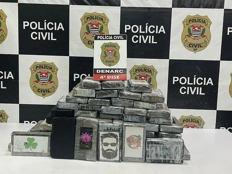 Homens são presos com mais de 60 quilos de cocaína na Cidade Náutica, em São Vicente