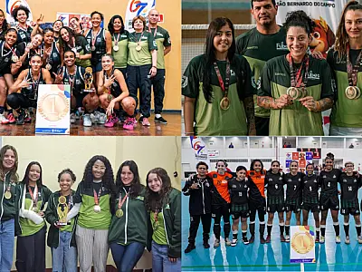 Santos é campeão na bocha e com as meninas do basquete, badminton, xadrez e futsal