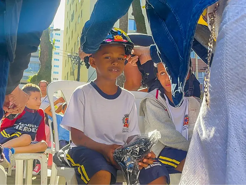 Mais quatro escolas participam do projeto 'Trânsito Seguro', em São Vicente