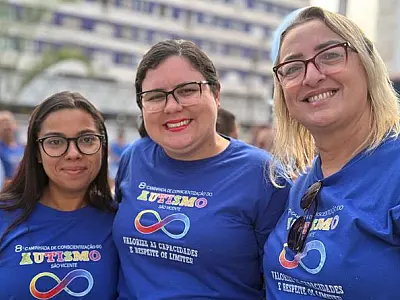 10ª Caminhada da Conscientização do Autismo mobiliza São Vicente e convida população para ato