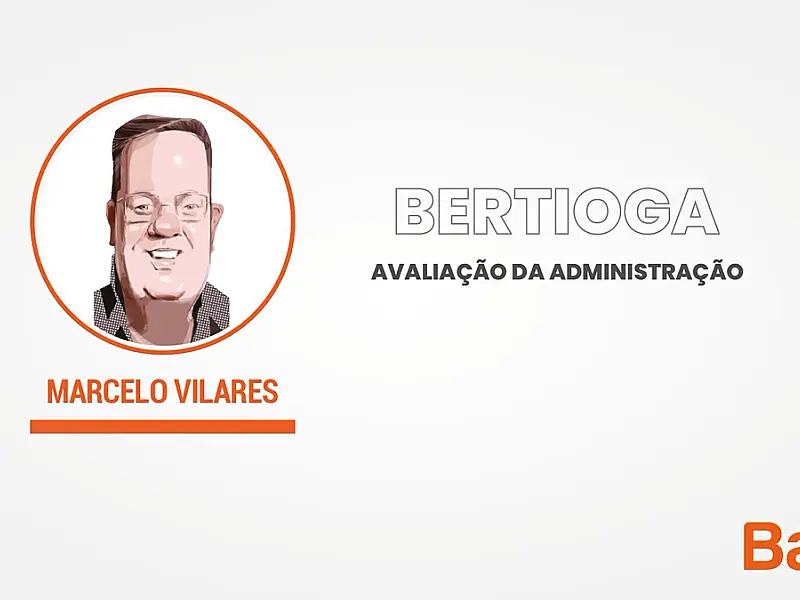 Curva de tendência da aprovação versus reprovação do prefeito Marcelo Vilares, de Bertioga