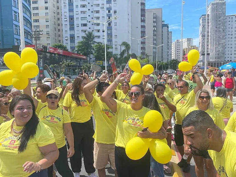 Primeira caminhada contra endometriose de São Vicente leva informação