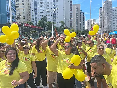 Primeira caminhada contra endometriose de São Vicente leva informação