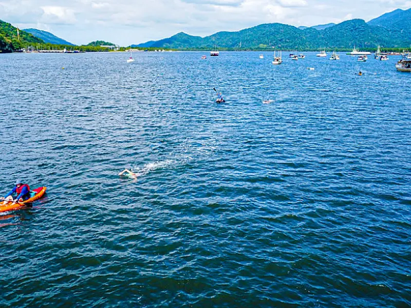 Ultramaratona Aquática do Rio Itapanhaú reúne 315 nadadores em Bertioga