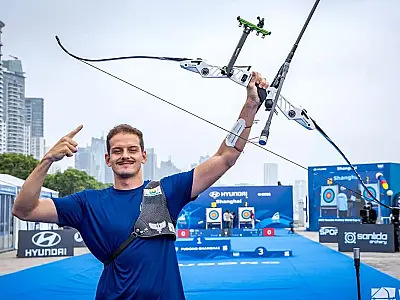 Marcos D'Almeida conquista etapa da Copa do Mundo de tiro com arco