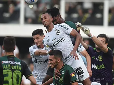 Na Vila Belmiro, Santos e América-MG medem forças pelo Brasileiro