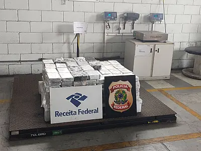 Receita Federal intercepta 236 quilos de cocaína no Porto de Santos