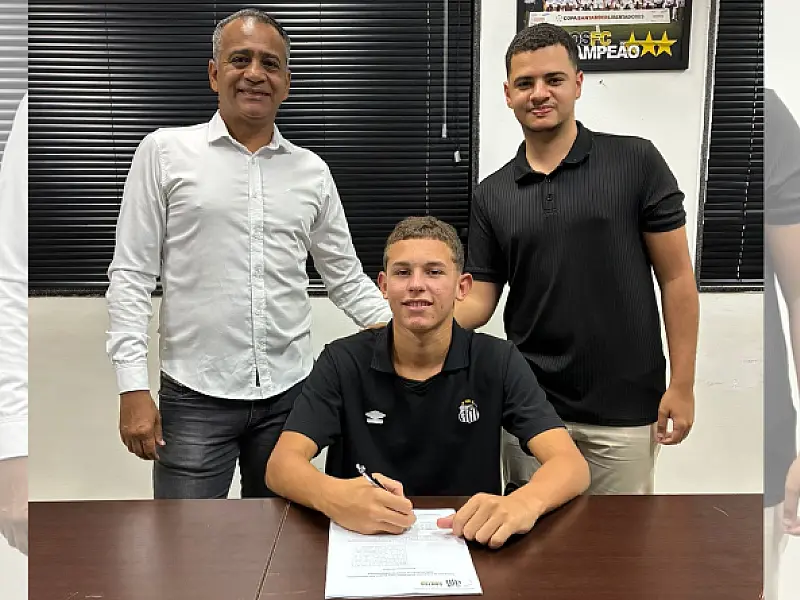 Atacante Kailan reforça as categorias de base do Santos