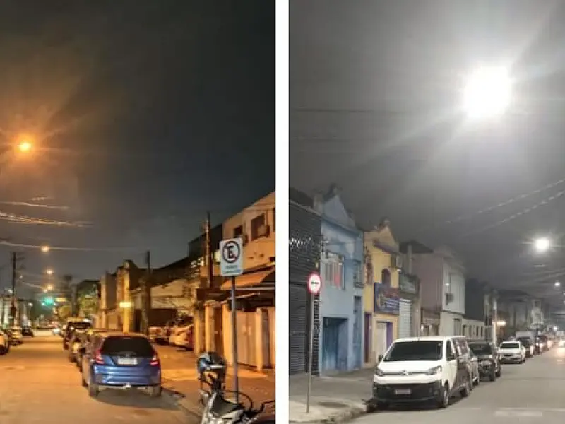 Com modernização no Macuco e Encruzilhada, Santos chega a nove bairros com iluminação em LED
