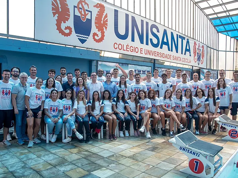 Natação Unisanta embarca para disputa do Troféu Brasil, no Recife (PE)