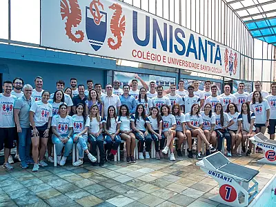 Natação Unisanta embarca para disputa do Troféu Brasil, no Recife (PE)