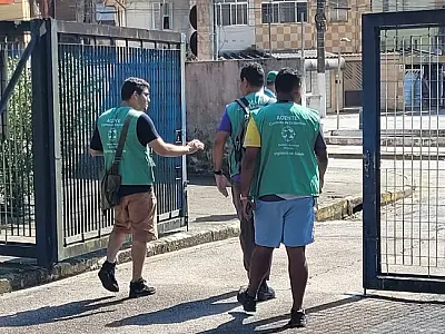 Mutirão contra o Aedes elimina 89 focos com larvas no Marapé, em Santos