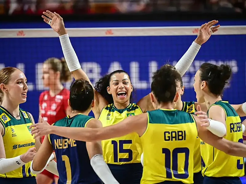 Brasil vira sobre Polônia e vai às quartas da Liga das Nações Feminina