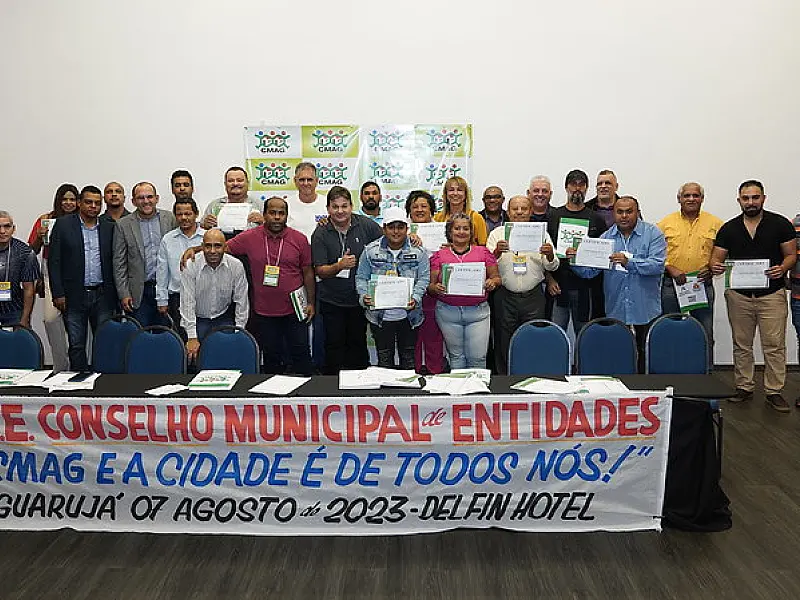 Prefeitura de Guarujá apresenta ações na diplomação de nova diretoria da Cmag