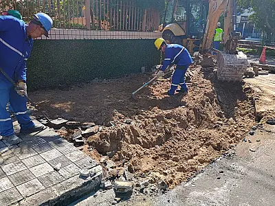 Investimento: Começa a revitalização de mais um trecho do canal 1, em Santos