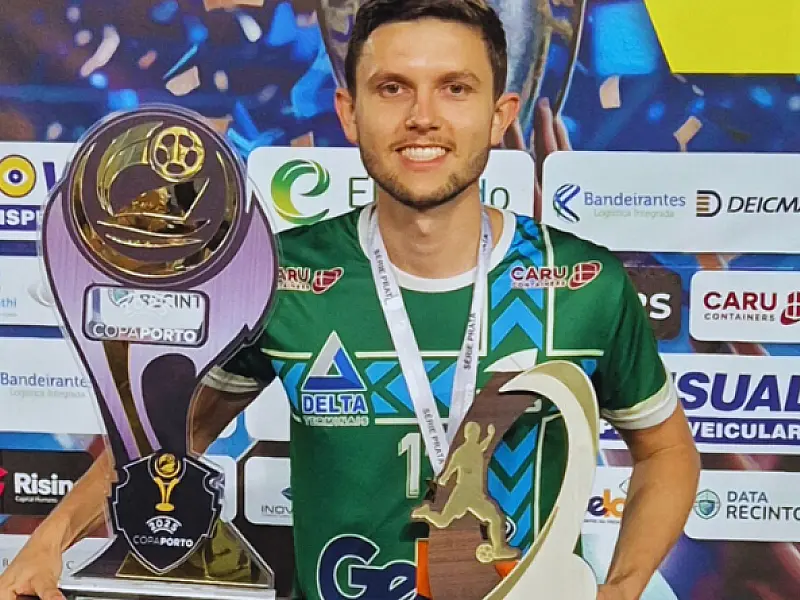 Com 10 gols marcados pelo TES, Jorge Kopper é o artilheiro da Copa Porto 2025