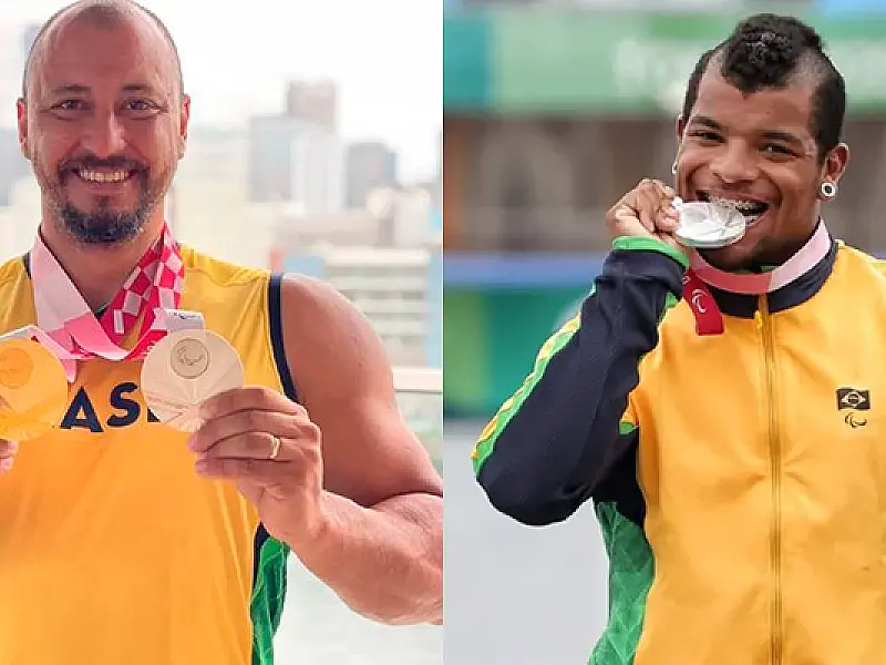 Sesc Registro recebe medalhistas paralímpicos Thiago Pupo e Giovane Vieira