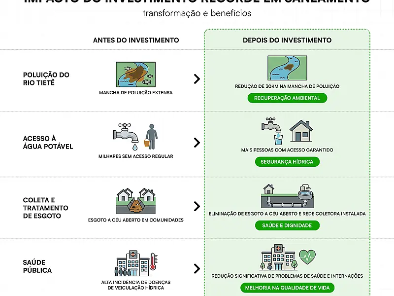 Investimento recorde leva água potável a 1,8 milhão de paulistas em 2025