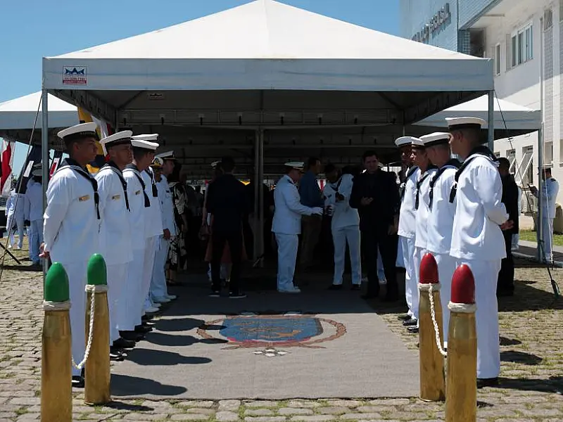 Santos reforça parcerias com a Capitania dos Portos na troca de comando do órgão da Marinha