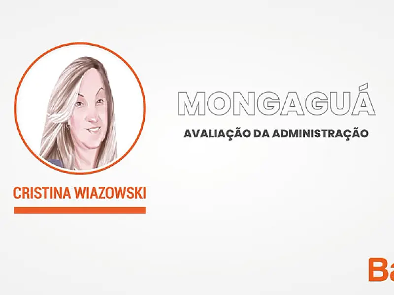 Curva de aprovação versus reprovação da prefeita Cristina Wiazowski, de Mongaguá