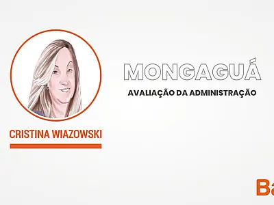 Curva de aprovação versus reprovação da prefeita Cristina Wiazowski, de Mongaguá