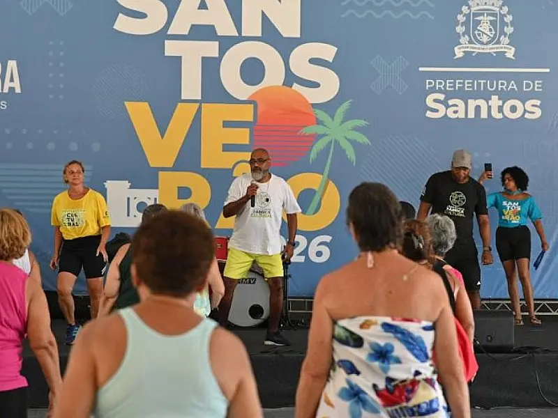 Tendas de Santos recebem músicos da região e outras atrações de lazer