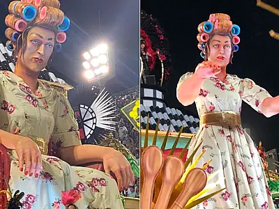 Primeiro dia de desfiles tem homenagem a Paulo Gustavo e celebração à cultura negra