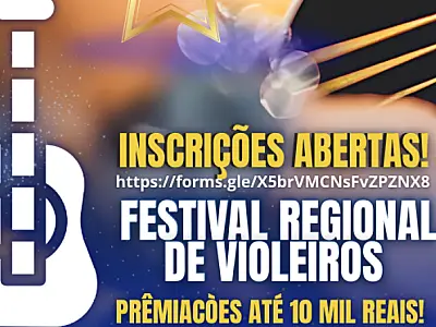Festival de Viola Caipira: Inscrições para apresentação no aniversário de Cajati
