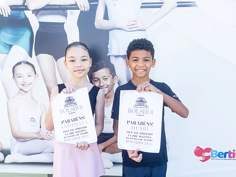 Alunos do Ballet da Prefeitura de Bertioga são aprovados na Pré-Seletiva da Escola do Teatro Bolshoi