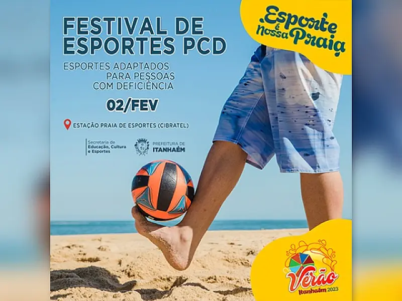 Verão Para Todos: Festival de Esportes PCD acontece nesta quinta