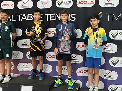 Mesatenistas de Bertioga conquistam seis medalhas na Liga Litoral de Tênis de Mesa