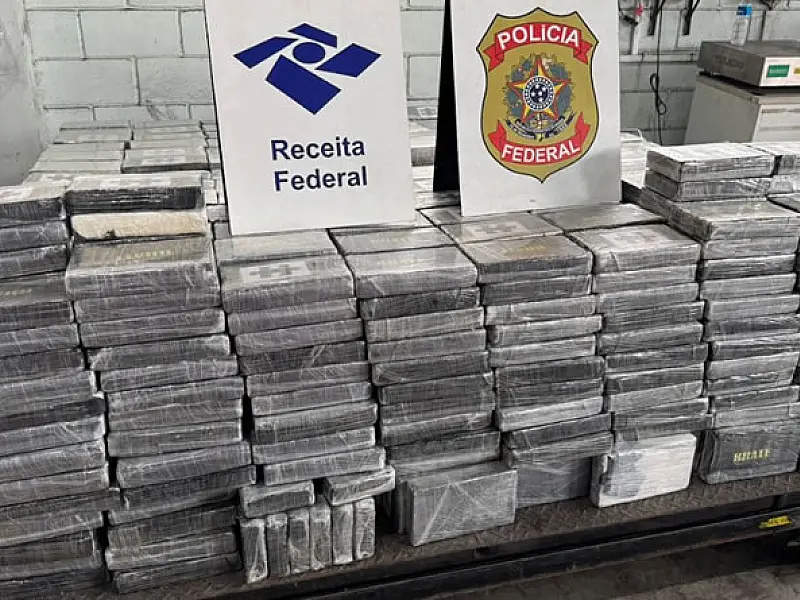 Receita Federal faz a maior apreensão de cocaína dos últimos quatro anos no Porto de Santos