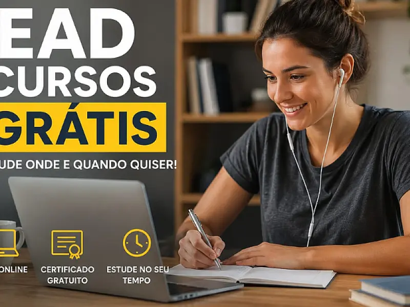 Inscrições abertas para mais de 100 cursos gratuitos no formato EAD