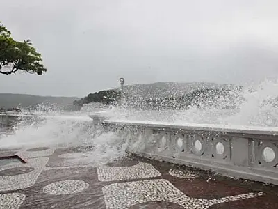 Santos tem previsão de chuvas e nebulosidade para os próximos dias