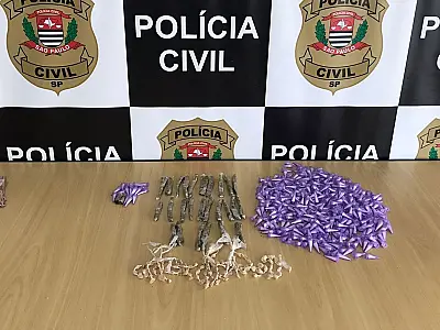 Polícia Civil prende mulher e apreende mais de 500 porções de drogas
