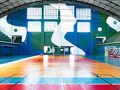 Ginásio de Esportes de Bertioga retorna às atividades com novo visual