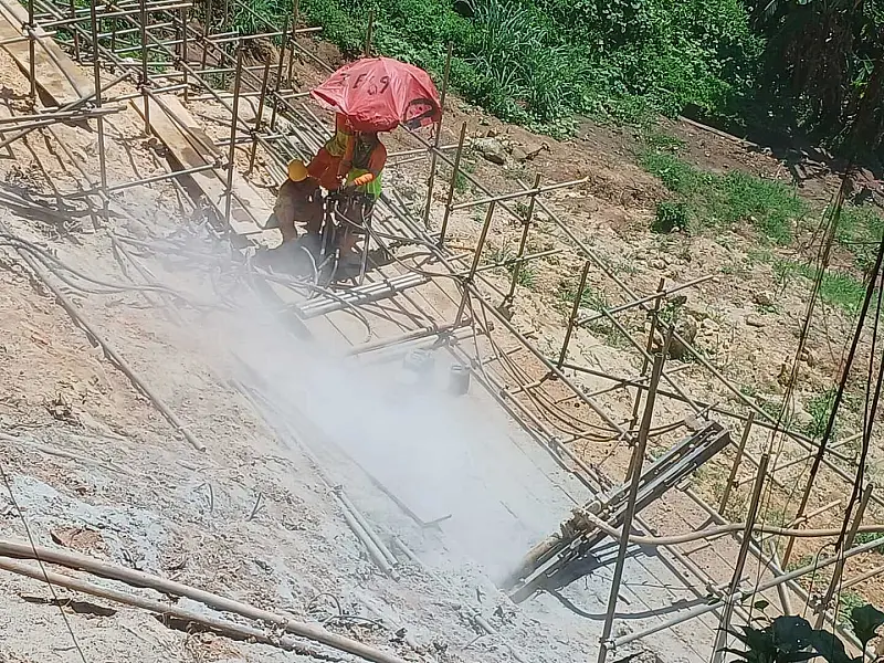 Obras de contenção e melhoria de drenagem avançam no Morro Santa Maria em Santos