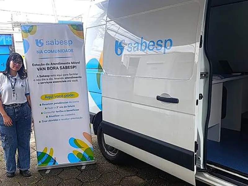 Atendimento itinerante 'Van Bora' da Sabesp estará esta semana em Itanhaém e Peruíbe