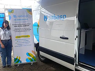 Atendimento itinerante 'Van Bora' da Sabesp estará esta semana em Itanhaém e Peruíbe
