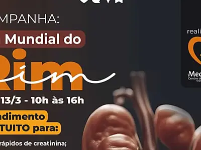 Dia Mundial do Rim é celebrado com ação gratuita para prevenção de doenças renais