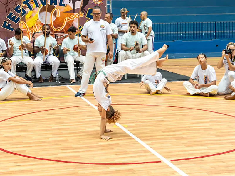 Festival de Capoeira dos Caecs atrai mais de 400 pessoas