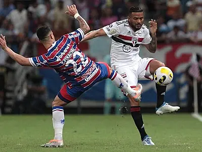 São Paulo sai na frente, mas lanterna Fortaleza empata com golaço de Pikachu