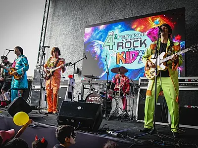 Beatles for Kids e KISS For Kids se apresentam no Praiamar Shopping