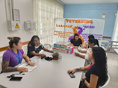 Fevereiro Roxo e Laranja mobiliza unidades de Saúde em Cubatão